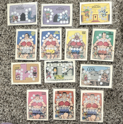 1989 Topps Nintendo Scratch-Off Game Cards Punch-Out Zelda Mario 2 - unscratched