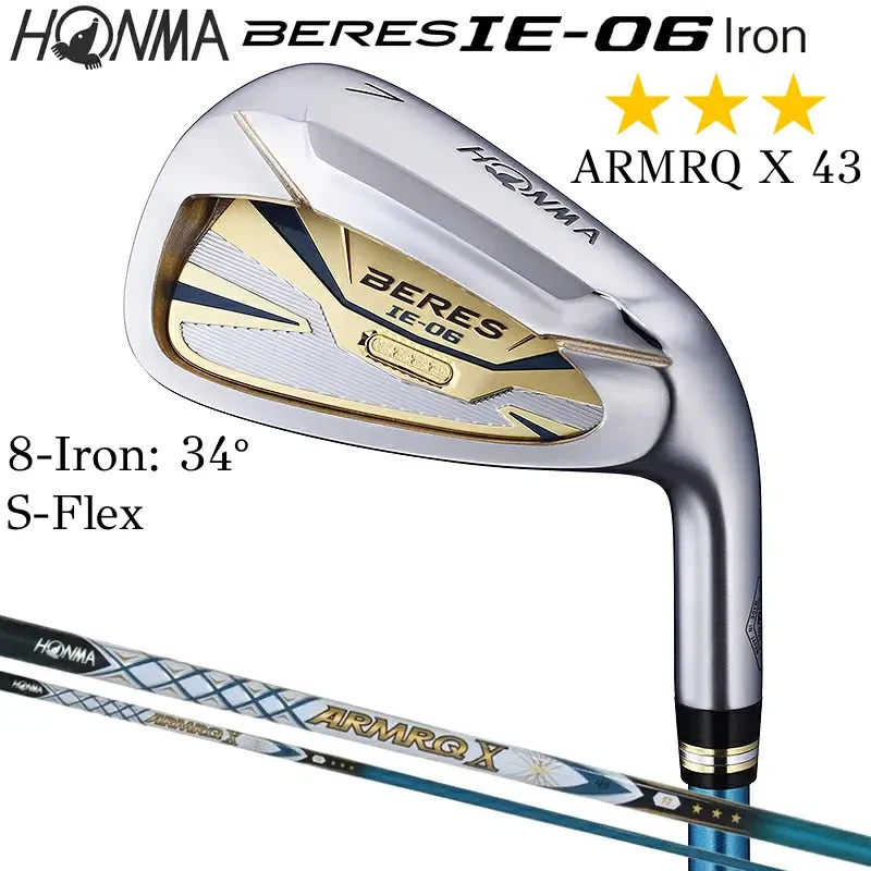 HONMA BERES IE-06 3-Star Single Iron 8-Iron 34° S-Flex ARMRQ X 43 Graphite - Image 2 of 4