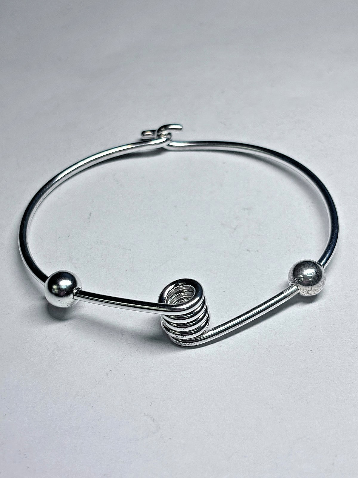 Sterling Silver Adjustable Wired Bangle Bracelet … - image 2