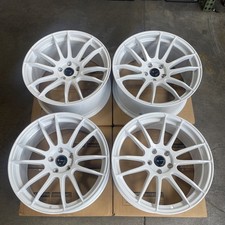 Used 19x8.5/19x9.5 Disco TR10 Custom 5x120 35/35 73.1 White Wheels set-4