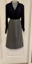 Vintage 1980s Pendleton Petite Wool Skirt Womens 10 Gray 100 Virgin Wool USA