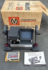 Vintage Mansfield Reporter Model 2002 8mm Action Editor - original box Manual