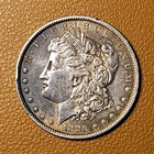 1880 Morgan Silver Dollar $1 Business Strike Philadelphia Silver 0.9 Fine KM#110