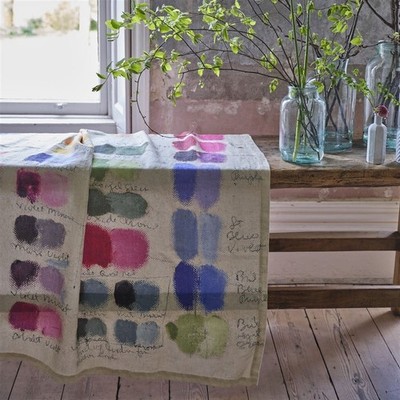 MIXED TONES CANVAS*Luxus 100 % Leinen Decke Plaid John Derian by Designers Guild
