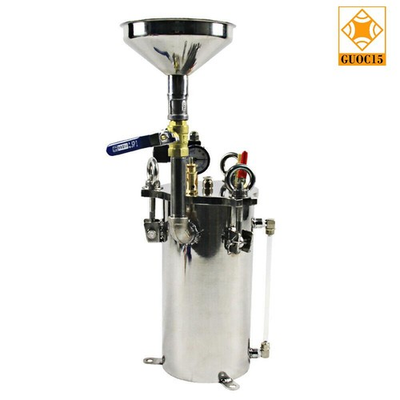 #ad #ad Stainless Steel Liquid Glue Pressure Tank Glue Fluid Dispensing Bucket Funnel $265.40