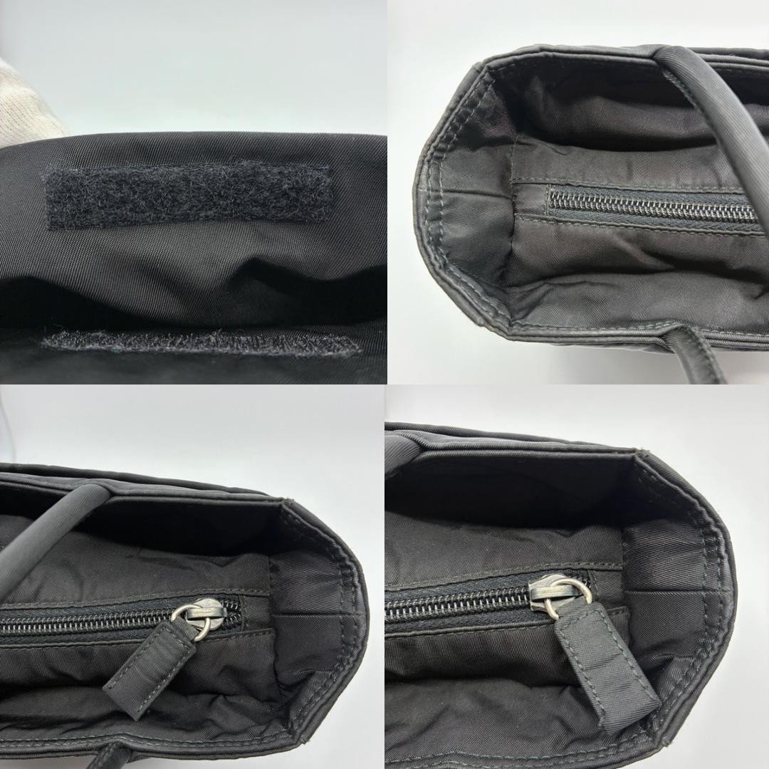PRADA Nylon Tote Bag Black Authentic Logo Handbag Women's Fashion thumbnail 16