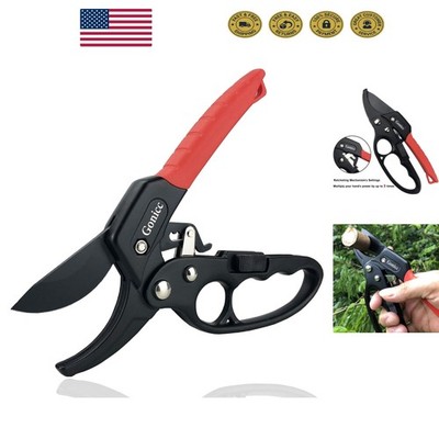 8'' Professional Ratchet Anvil Pruning Shears GPPS-1011 - Effortless Cutting