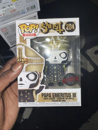 Funko Pop Rocks Ghost Papa Emeritus III #204 Vinyl Figure Hot Topic Exclusive