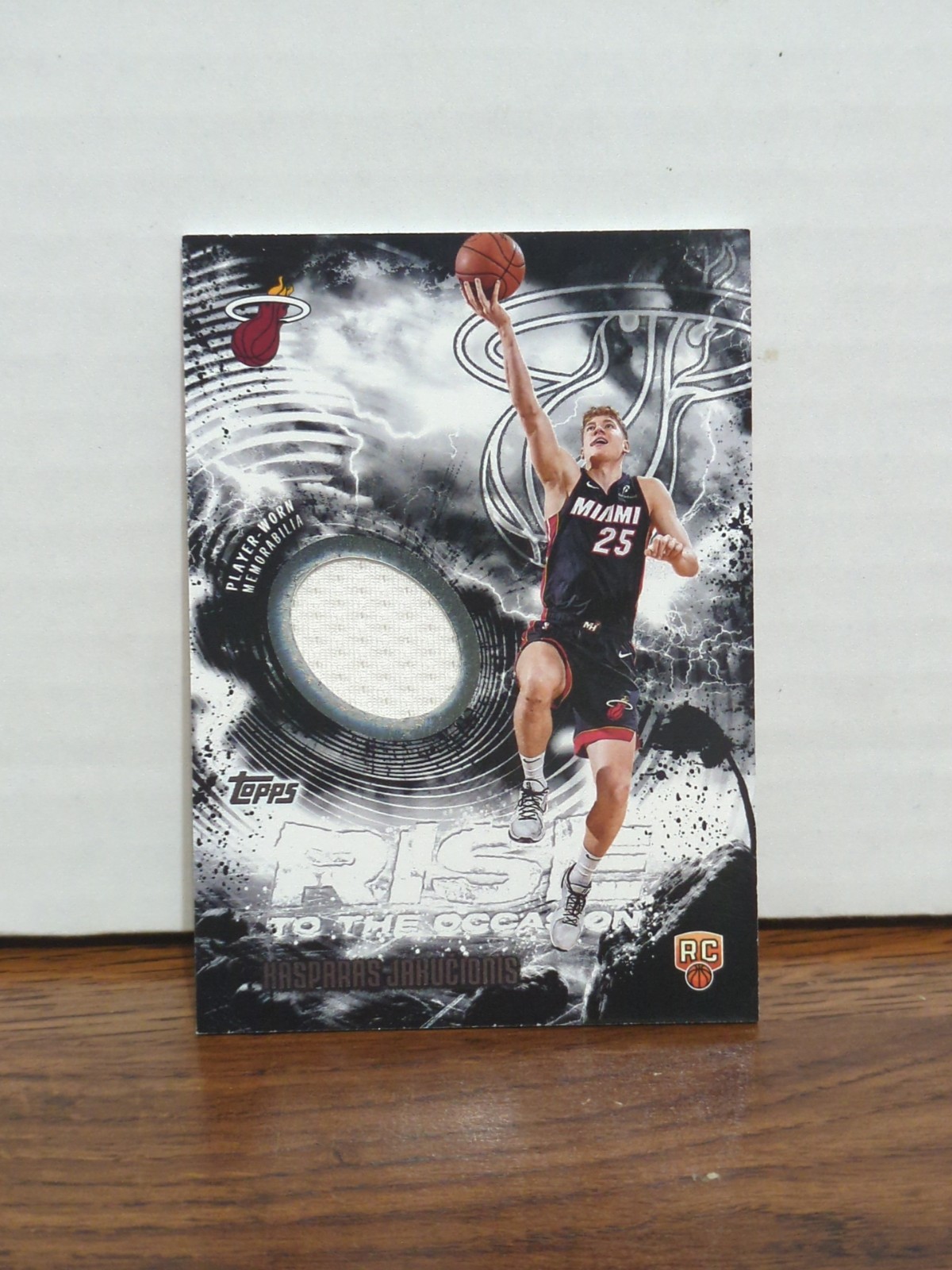 2025-26 Topps Kasparas Jakucionis RC Rise to the Occasion Relics #RTO-KJ Heat