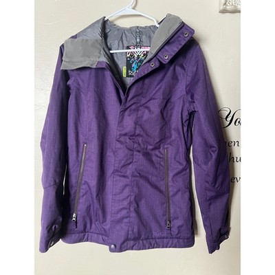 Burton Women's Purple Ski TWC baby cakes Snowboard Jacket Hooded Waterproof S
