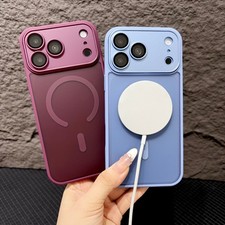 For iPhone 18 Pro Max 17 Pro 16 15 14 Shockproof TPU Case Mag Safe Lens Cover