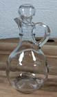 Vintage Anchor Hocking Clear Glass Vinegar Oil Cruet w/ Stopper