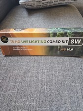 T5 HO UVB Lighting Combo Kit 8W Reptile Light Fixture Brand New Free Shipping