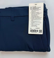 lululemon ABC Slim-Fit Trouser 32L Warpstreme. True Navy. Choose Your Size. NWT