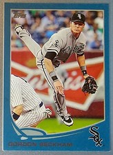 2013 Topps Wal Mart Blue Border White Sox Baseball Card #215 Gordon Beckham