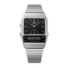 Casio Watch Dual Time Alarm Black Men's Quartz  Watch AQ-800E-1A AQ800