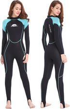 Women Men Wetsuit 2mm 3mm, Neoprene Wet Suits Front/Back Zip in Cold Water Full