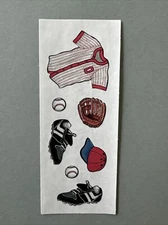 Mrs. Grossman's Stickers | BASEBALL BALL JERSEY | Retired 1998 Creative Memories
