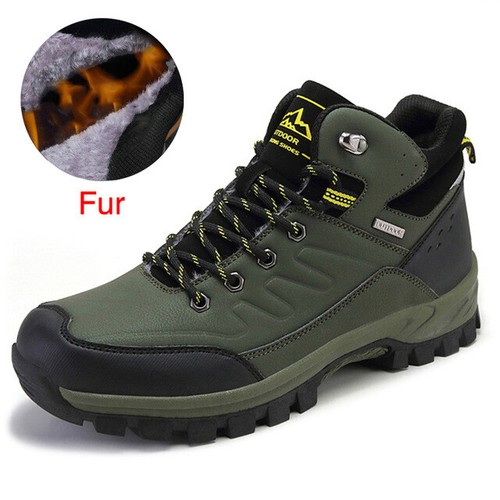 Winter Plus Samt Wanderschuhe Outdoor Kletterschuhe Herren Warme Schneestiefel - Picture 15 of 18