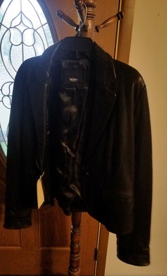 mossimo black leather jacket