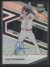 2020 Panini Elite Extra Edition Gage Workman Auto 29/64 Detroit Tigers Prime