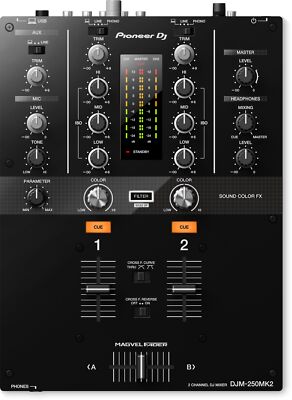 Pioneer DJ DJM-250MK2 DJミキサー デッキセーバー付き Pioneer DJ DJM-250MK2 + Decksaver DS-PC-DJM250MK2450 Cover