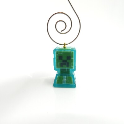 Minecraft Electrified Creeper Figure Block Christmas Tree Ornament