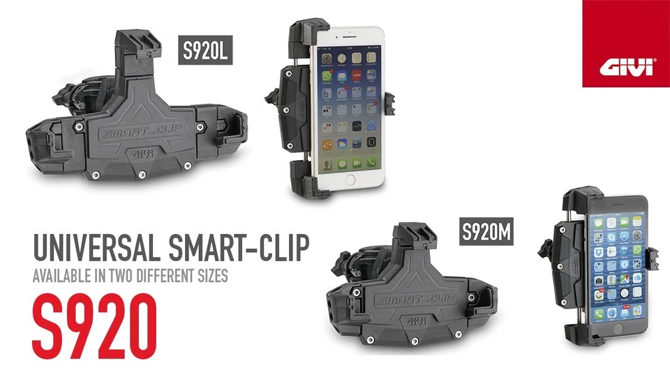 GIVI S920 Motorcycle Phone Holder Universal for Apple iphone Samsung Smart Clip - image 4 of 4