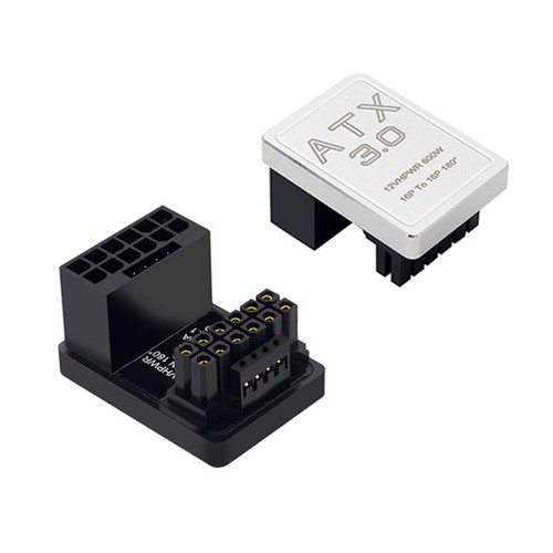 Female to Male Turning Connector Power Adapter Elbow For PCIe5.0 Graphics Card w