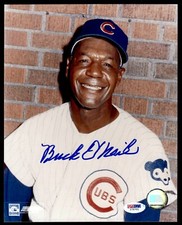 BUCK O'NEIL SIGNED 8X10 - HALL OF FAME 2022 - PSA COA - CHICAGO CUBS