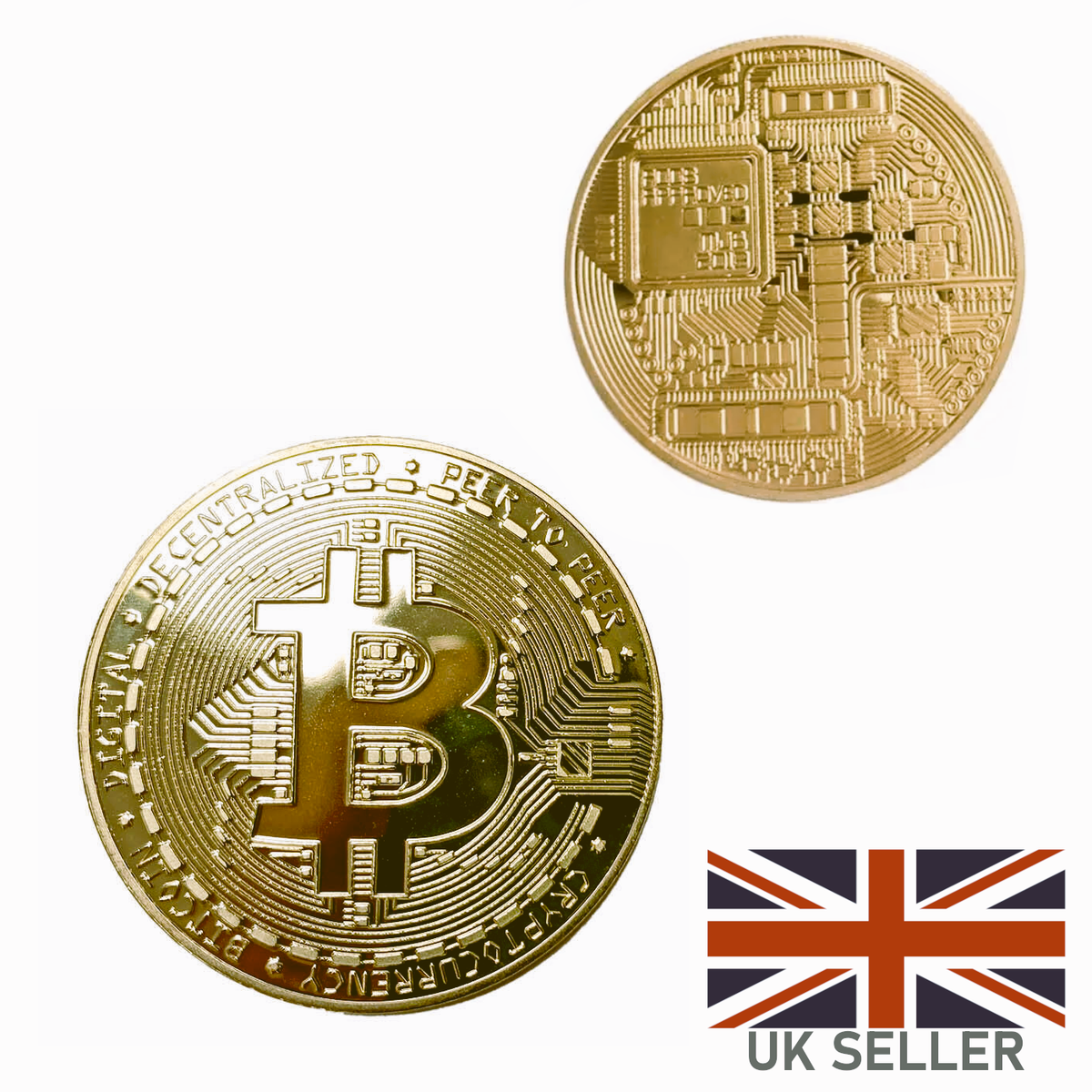 1999 UK Gold Coins BITCOIN Physical Coin | Collectible Cryptocurrency Money  | BTC Souvenir | Gold Commemorative Coin | Crypto Gifts - Denmark Gold  Plated Bitcoin Coins