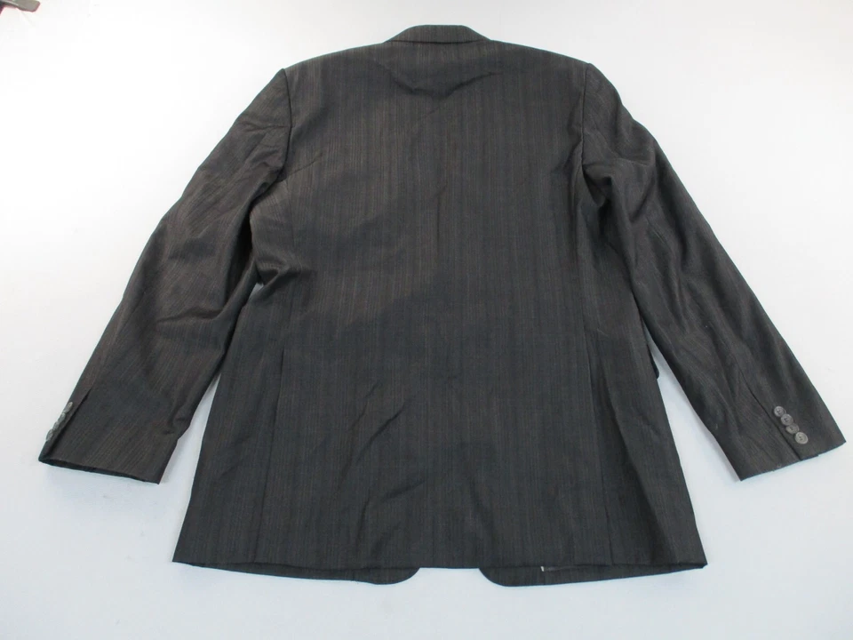 Chaqueta Blazer Versace Collection Para Hombre 54 EU Larga Marrón Lana Preppy Foto 3 de 4