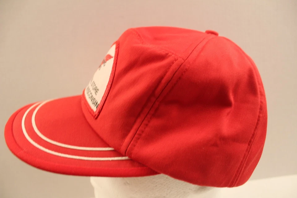 RED WING SHOES STORE Gorra Gorra Snapback Wisconsin EE. UU. Rayas Espuma Parche Paneles Foto 3 de 4
