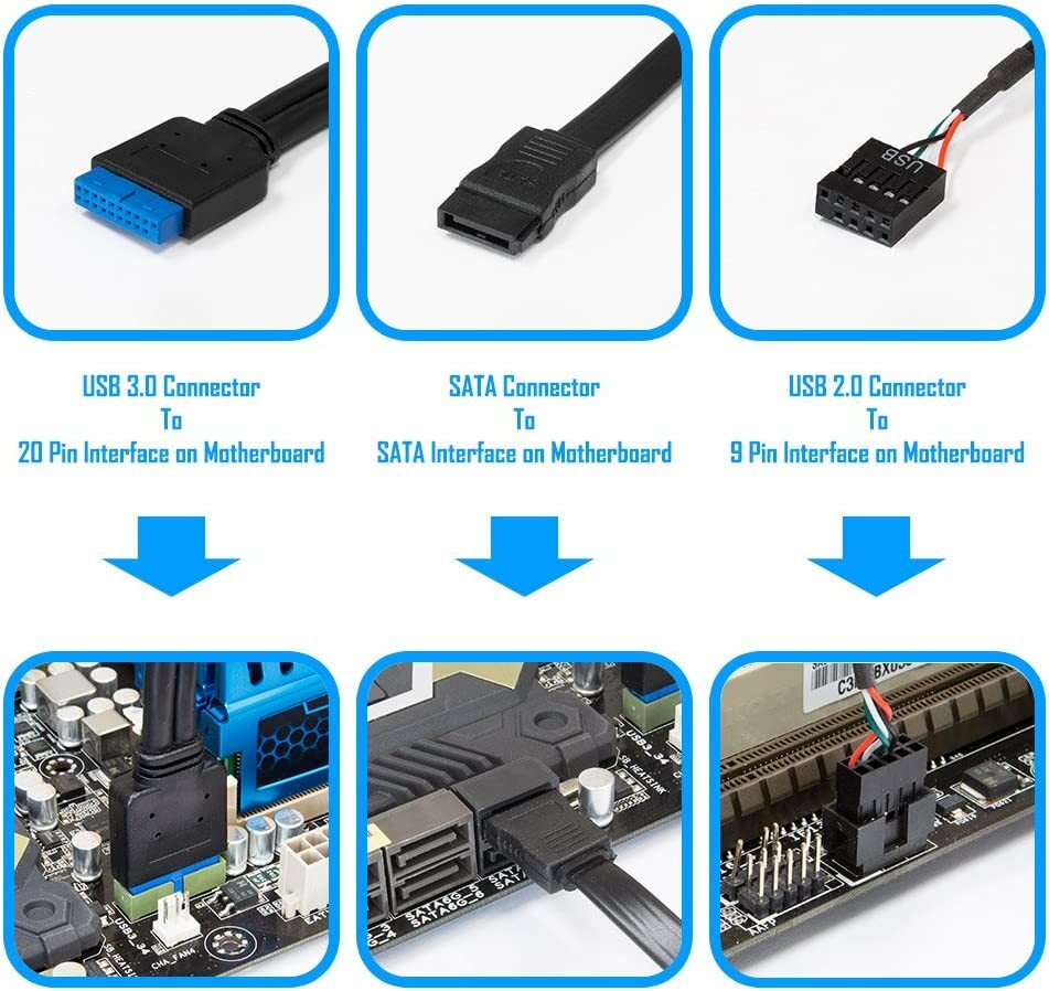 5.25" Internal Card Reader Media Dashboard PC Front Panel TypeC USB 3.