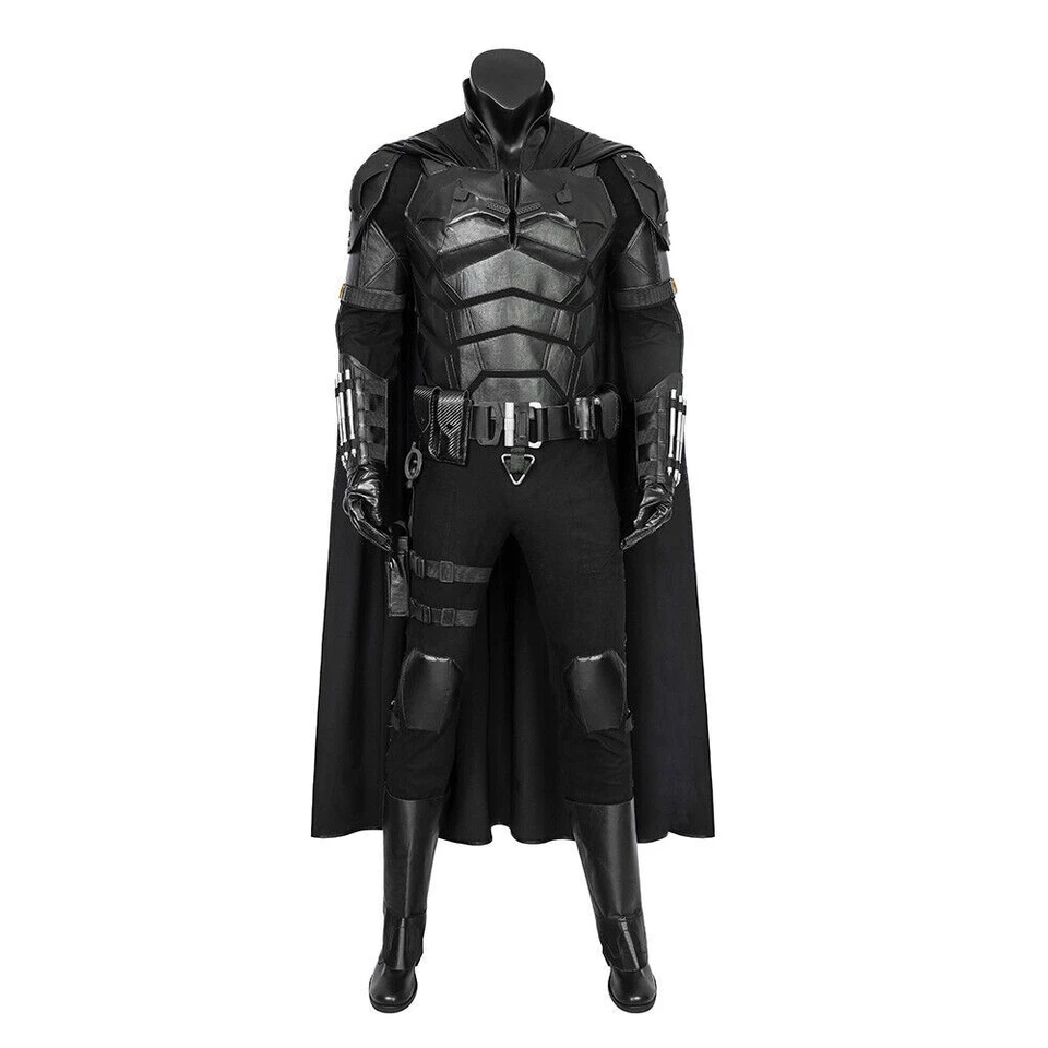 Fantasia de cosplay The Batman 2021 Bruce Wayne roupas de Halloween feitas à mão - Imagem 3 de 4