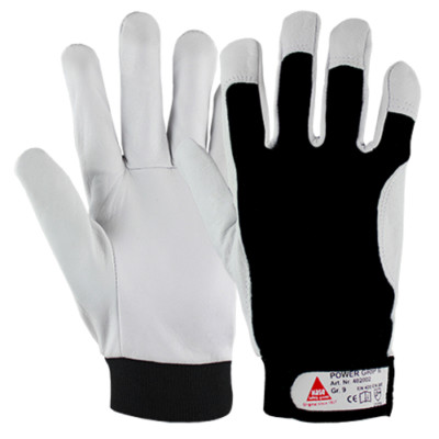 Montagehandschuhe PowerGrip Hase Lederhandschuhe Arbeitshandschuhe Leder Gr.7-11