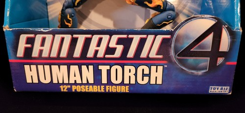 2005 Marvel Fantastic Four 4 Human Torch Flame 12" Figur - New Old Stock - Bild 3 von 15