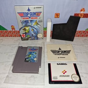 TOP GUN THE SECOND MISSION NINTENDO NES PAL A ITALIANA MATTEL CIB