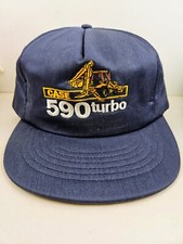 Vintage USA MADE Case 590 Turbo Equipment Trucker Hat Snapback Dad Cap