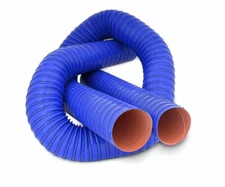 Silicone 2 Ply Blue Air Ducting Flexible Air Duct Cold & Hot Air Wire Helix