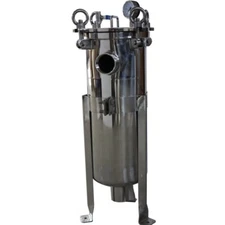 TECHTONGDA®  1# Bag Filter 304 Stainless Steel 2" NPT In/Out 120psi with Mesh