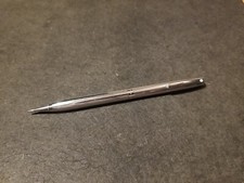 Vintage chrome Sheaffer's pencil with white dot lifetime warranty. Made in USA.