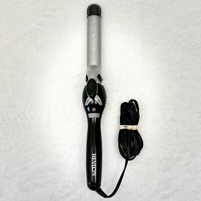 Revlon Perfect Hair Styling Curling Iron Model RV051 Type RC51M 1'' Barrel Black
