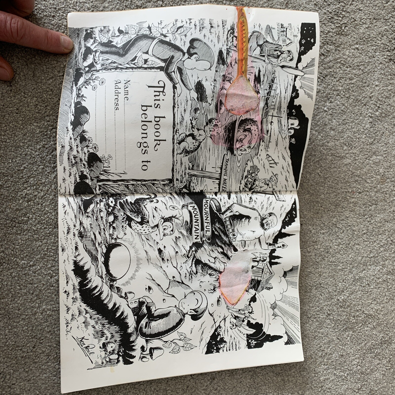 Fudge In Bubbleville By Ken Reid (1981) Savoy Books signed copy