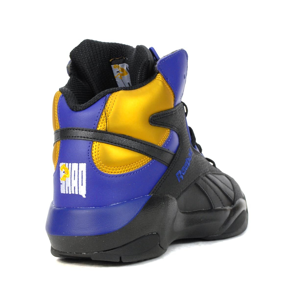 Reebok Men's Shaq Attack Black/Bold Purple/Collegiate Gold