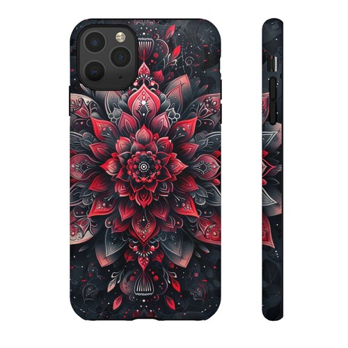 Red Mandala Lotus Phone Case for iPhone, Samsung Galaxy, Pixel - 第 118/240 張圖片