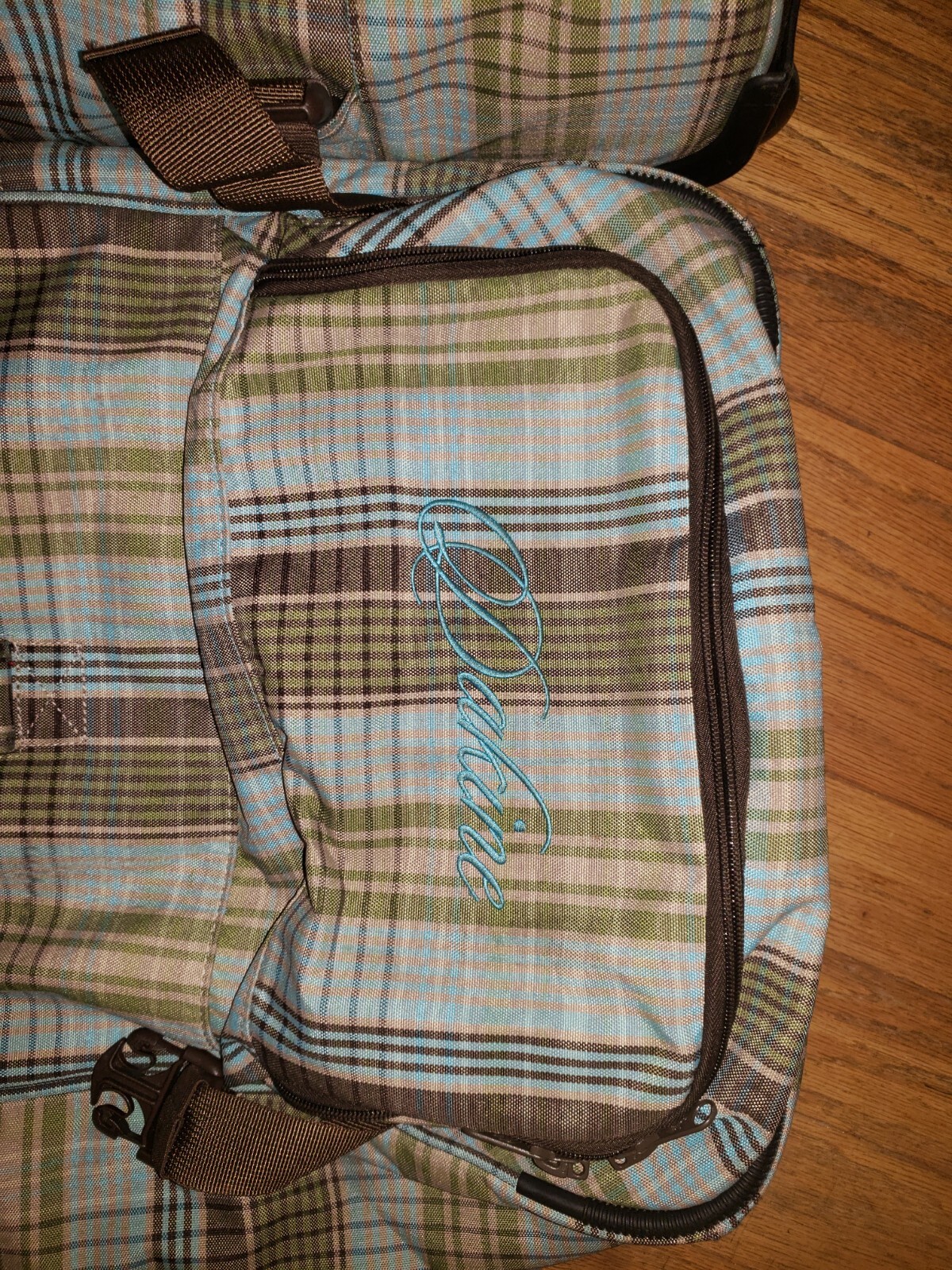 RARE PLAID DAKINE SPLIT ROLLER ROLLING LUGGAGE BA… - image 6