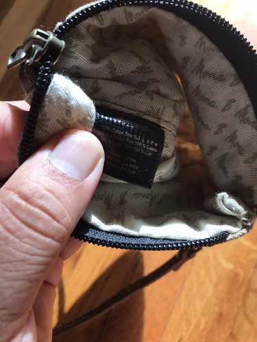 Mona B Mini Crossbody Bag American Flag Women Zipper 9" x 6" Beige - Picture 9 of 9