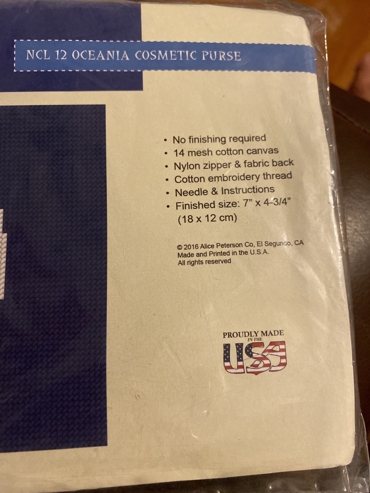 NEW Stitch & Zip Reassembled Needlepoint Oceania Cruises NCL 12 Oceania