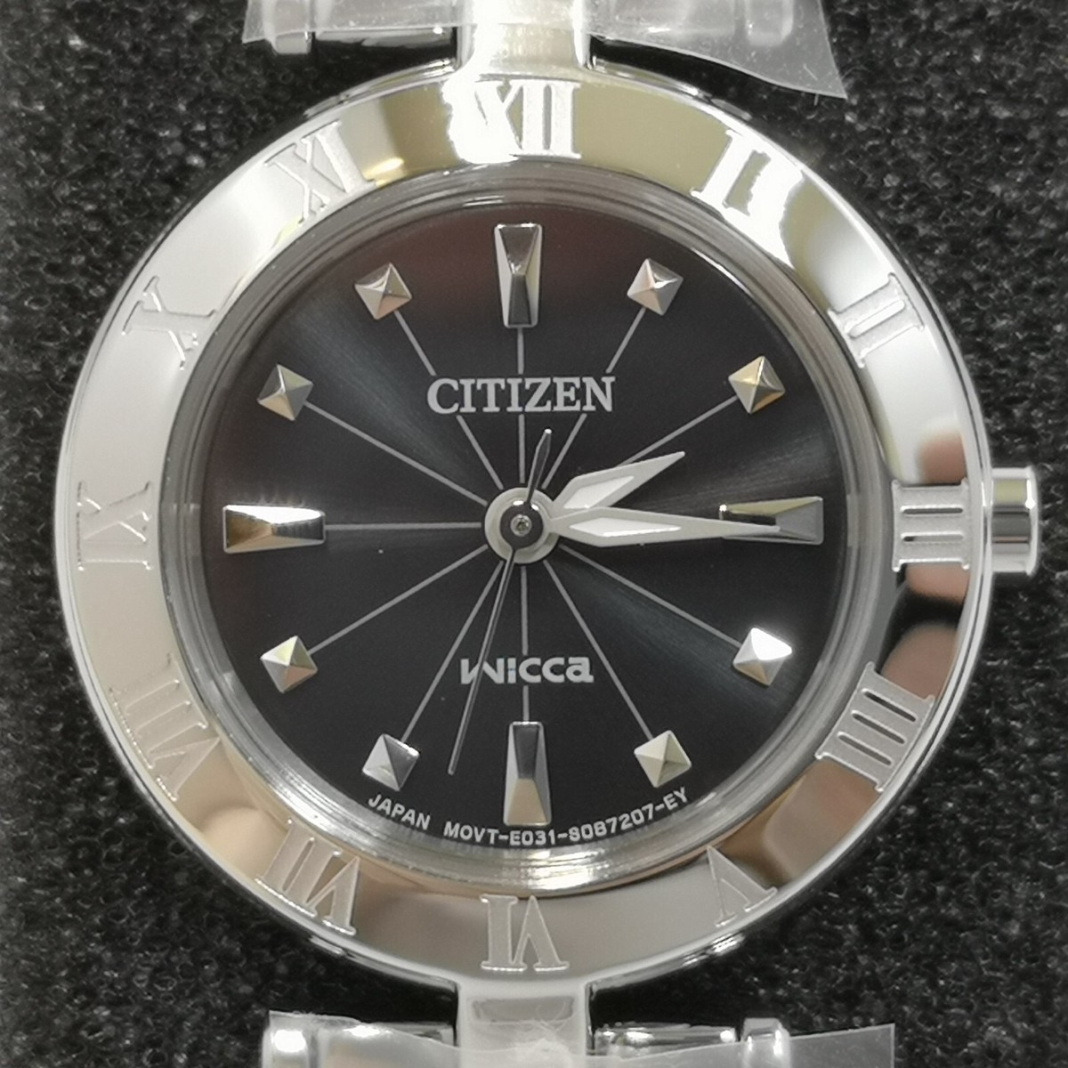 CITIZEN WICCA Eco-Drive NA15-1571C Black Women's Watch New in Box